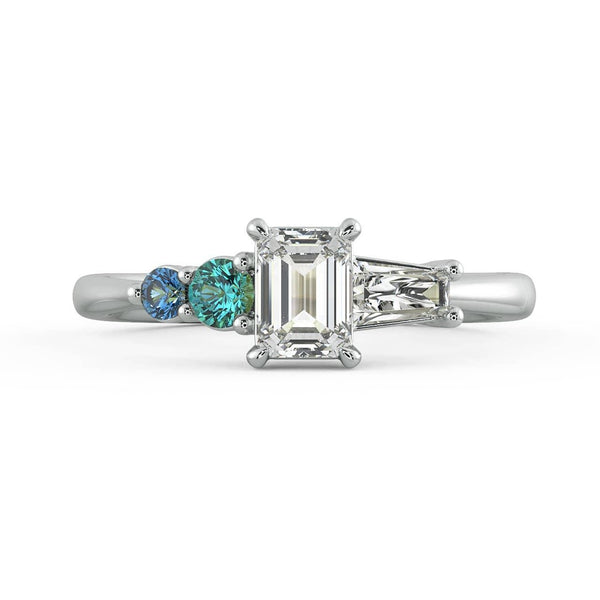Allyra S Sapphire and Diamond Engagement Ring - Artelia Jewellery