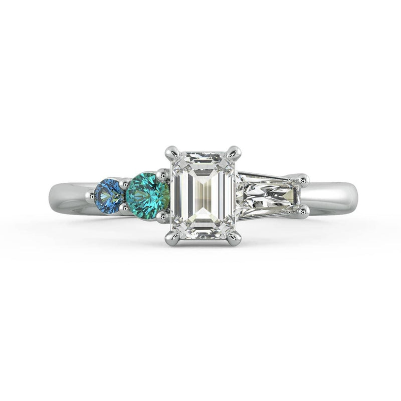 Allyra S Sapphire and Diamond Engagement Ring