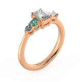 Allyra S Sapphire and Diamond Engagement Ring - Artelia Jewellery