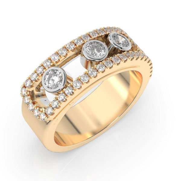 Floating Diamonds ring - Artelia Jewellery