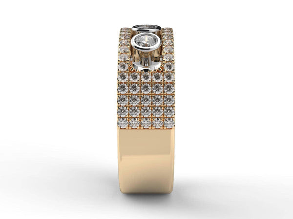 Floating Diamonds ring - Artelia Jewellery