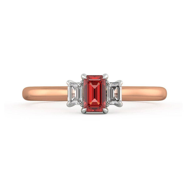 Heather Ruby and Diamond Ring - Artelia Jewellery