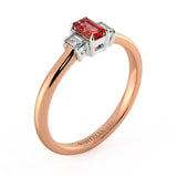 Heather Ruby and Diamond Ring