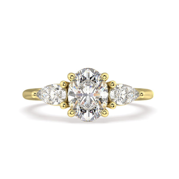 Helena Diamond Trilogy Engagement Ring - Artelia Jewellery