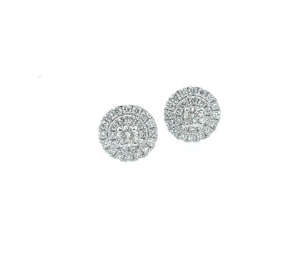 Grace Halo Diamond Earrings