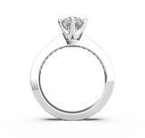Round Diamond Solitaire Engagement Ring (ARTSR083)