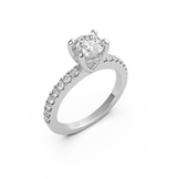 Round Diamond Solitaire Engagement Ring (ARTSR082)