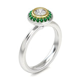 Lady Emerald Diamond Ring - Artelia Jewellery