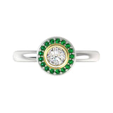 Lady Emerald Diamond Ring