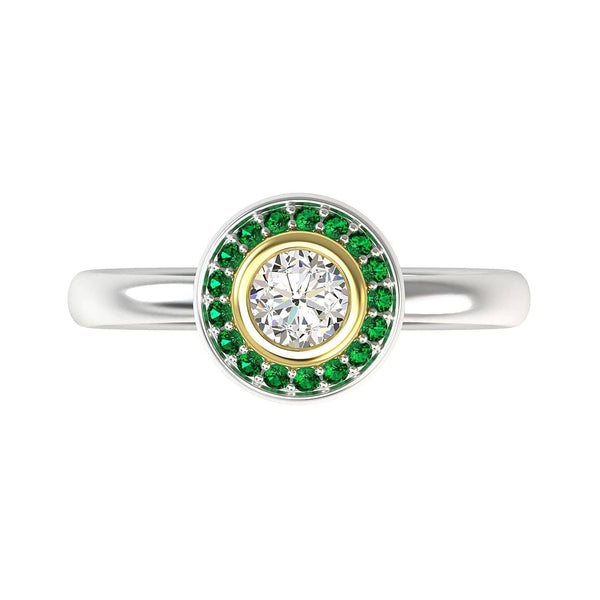 Lady Emerald Diamond Ring - Artelia Jewellery