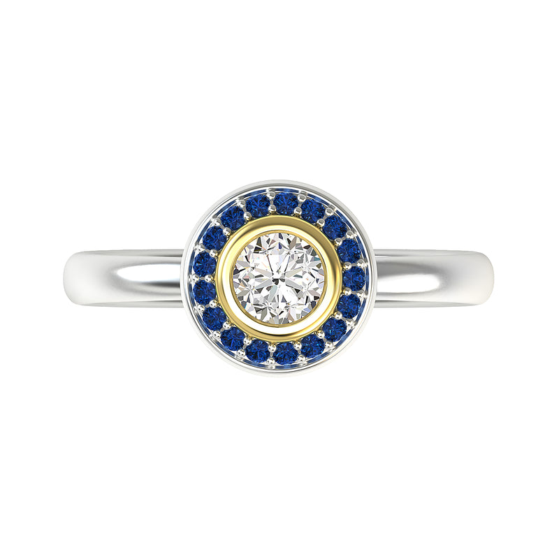 Lady Sapphire Diamond Ring