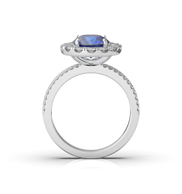 Sapphire And Diamond Engagement Ring - Artelia Jewellery