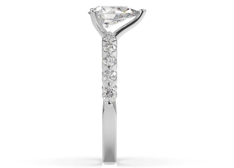Melinda Pear Diamond Solitaire Engagement Ring - Artelia Jewellery