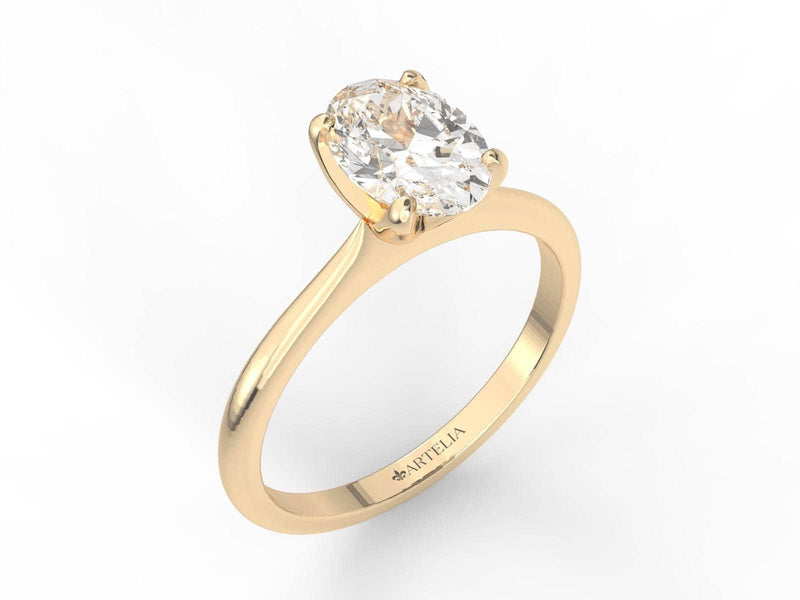 Miranda Oval Diamond Solitaire Engagement Ring