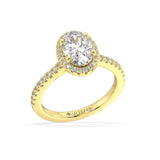 Artelia Signature Oval Diamond Halo Engagement Ring
