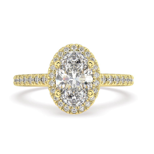 Artelia Signature Oval Diamond Halo Engagement Ring - Artelia Jewellery