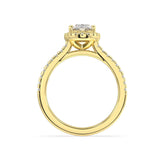 Artelia Signature Oval Diamond Halo Engagement Ring