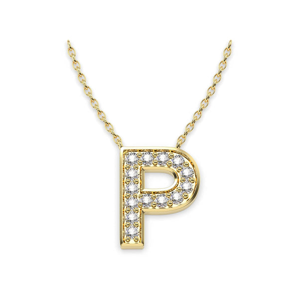Diamond Initials Necklace P