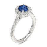 Petales Sapphire and Diamond Ring