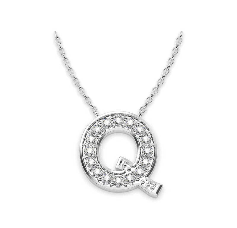 Diamond Initials Necklace Q