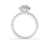 Cushion Diamond Halo Engagement Ring (ARTHR010)