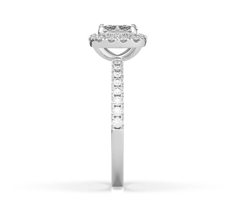 Cushion Diamond Halo Engagement Ring (ARTHR010) - Artelia Jewellery