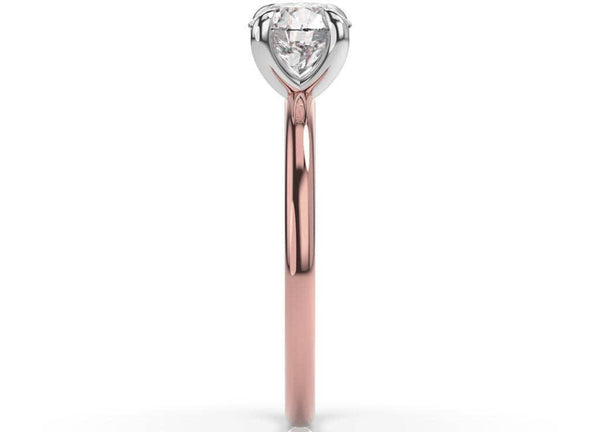 En Rose Round Diamond Engagement Ring - Artelia Jewellery