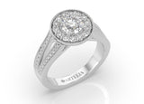 Round Diamond Halo Engagement Ring Taylor