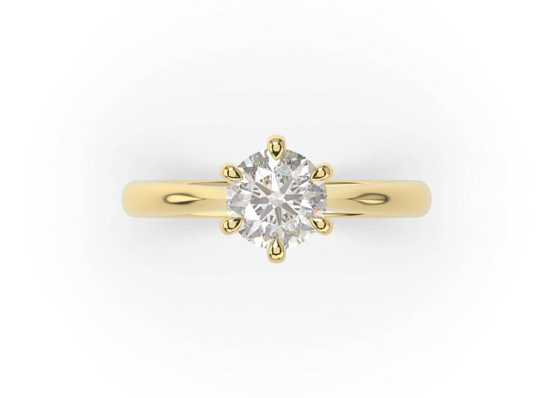 Artelia Signature Round Diamond Solitaire Engagement Ring