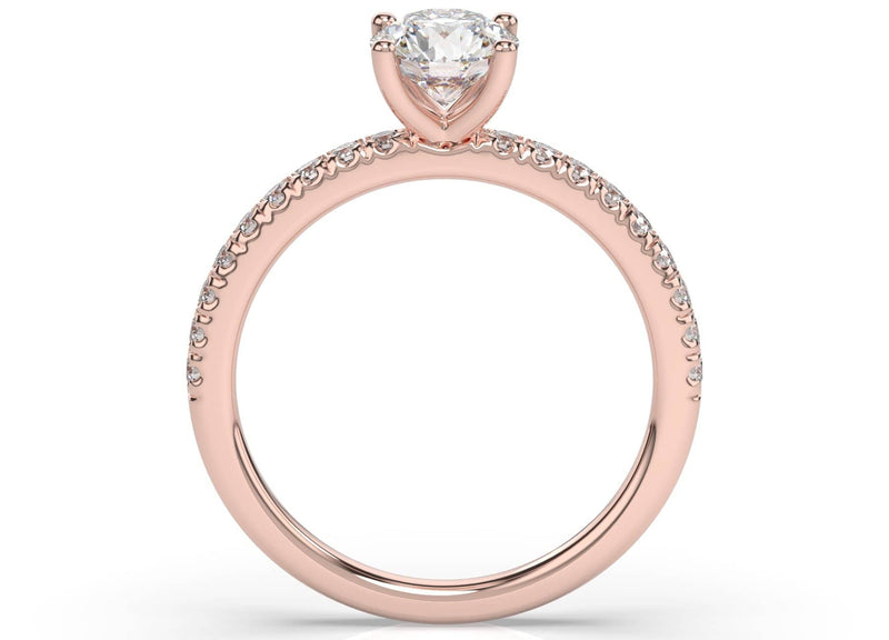 Round Diamond Solitaire Engagement Ring (ARTSR104)