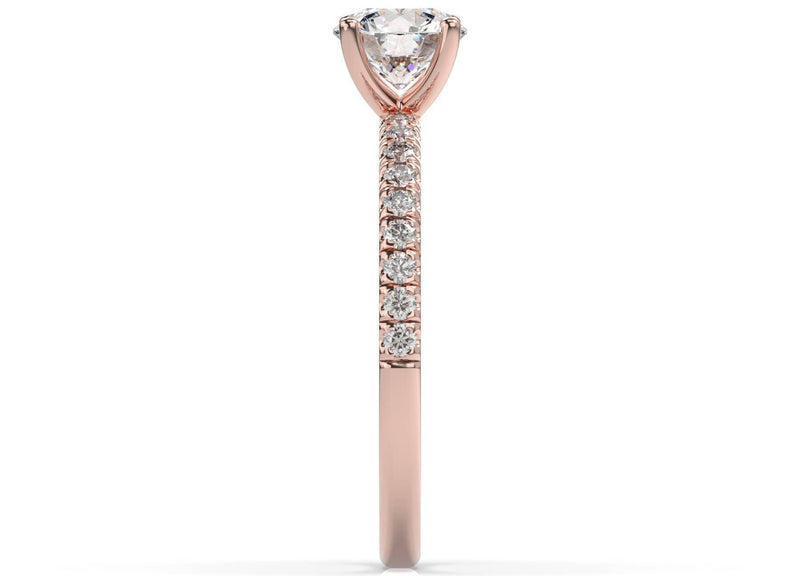 Round Diamond Solitaire Engagement Ring (ARTSR104) - Artelia Jewellery