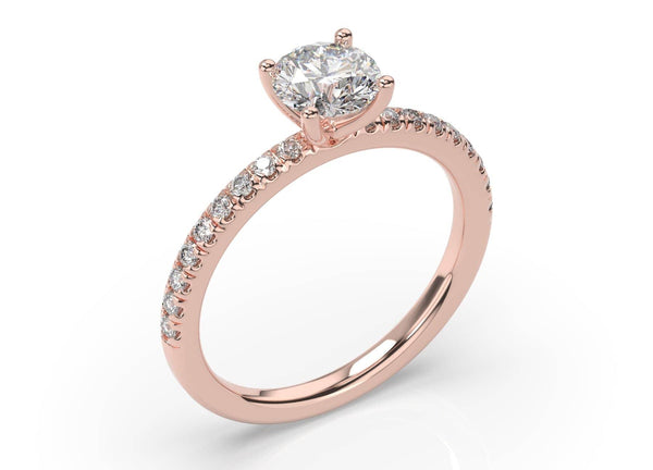 Round Diamond Solitaire Engagement Ring (ARTSR104) - Artelia Jewellery