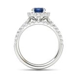 Natalia Sapphire and Diamond Ring Set
