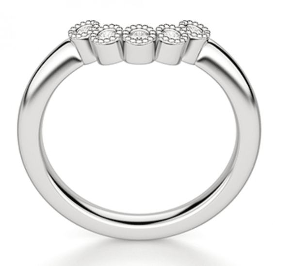Laura Fitted Diamond Wedding Ring - Artelia Jewellery