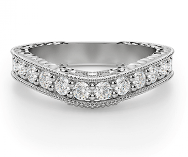Antoinette Fitted Diamond Wedding Ring - Artelia Jewellery