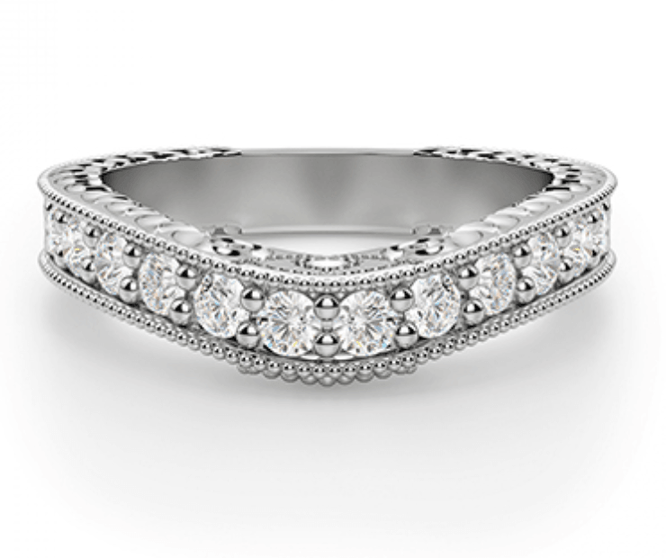Antoinette Fitted Diamond Wedding Ring
