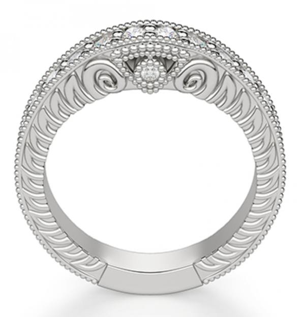 Antoinette Fitted Diamond Wedding Ring