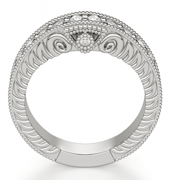 Antoinette Fitted Diamond Wedding Ring - Artelia Jewellery