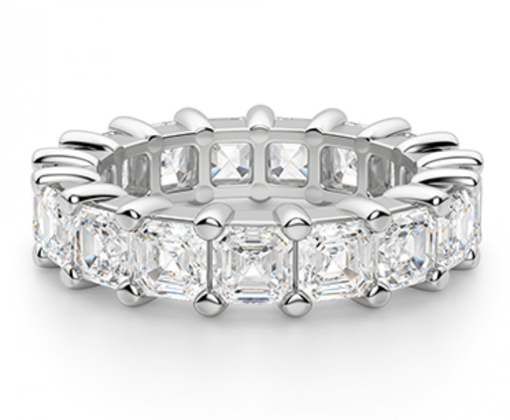 Asscher Cut Diamond Wedding Ring
