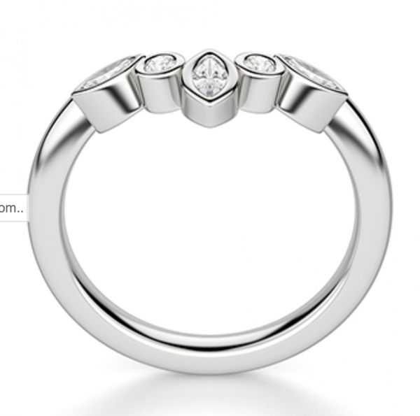 Alexa Fitted Diamond Wedding Ring
