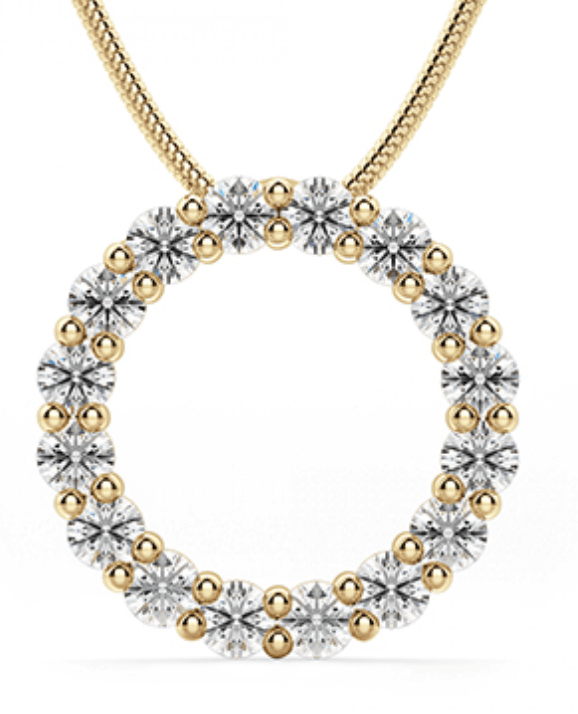 Athena Diamond Eternity Pendant - Artelia Jewellery