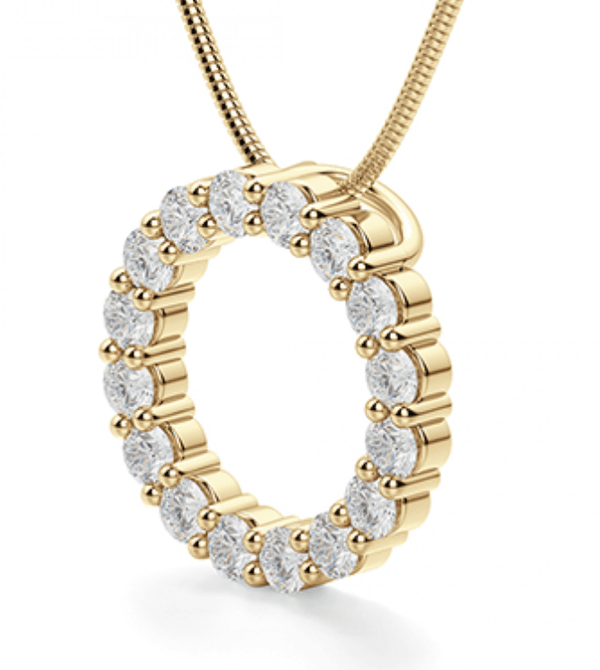 Athena Diamond Eternity Pendant - Artelia Jewellery