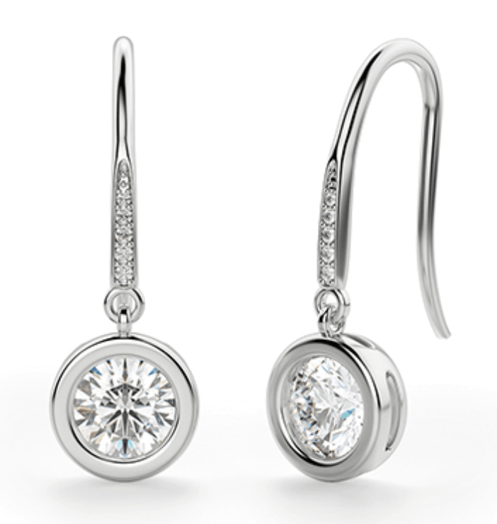 Layla Diamond Drop Earrings - Artelia Jewellery