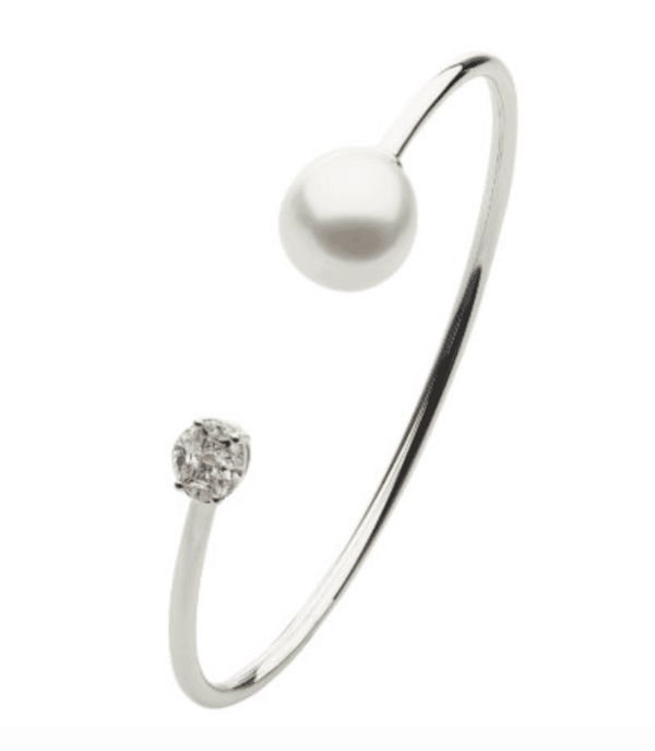 South Sea Pearl and Diamond Cuff - Artelia Jewellery