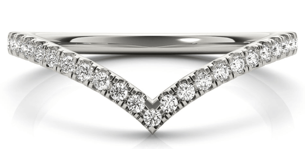 Artelia V Diamond Wedding Ring