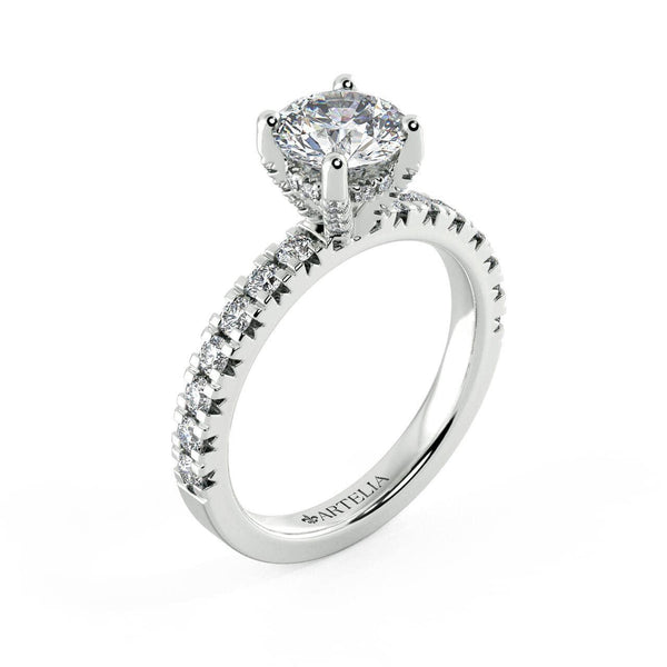 Sofia Round Diamond Engagement Ring - Artelia Jewellery