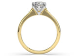 Artelia Signature Two Tone Round Diamond Solitaire Engagement Ring - Artelia Jewellery