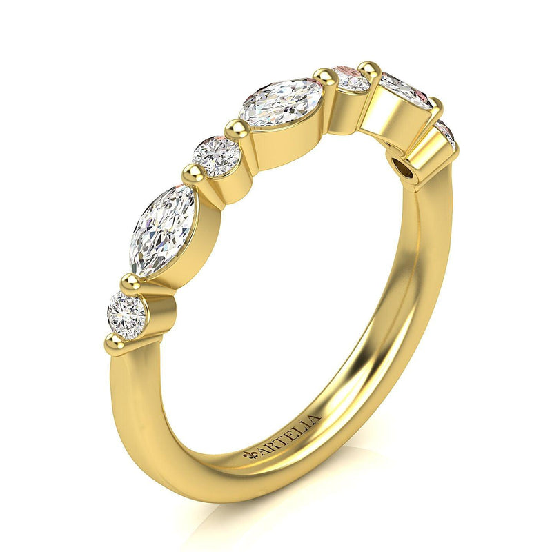 Summer Diamond Wedding Ring - Artelia Jewellery