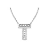 Diamond initials Necklace T