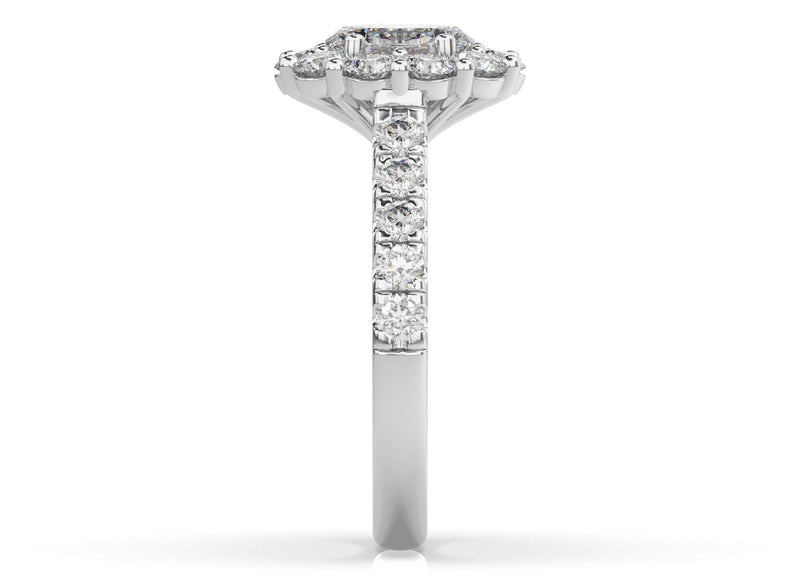 Tabitha Oval Diamond Halo Engagement Ring - Artelia Jewellery
